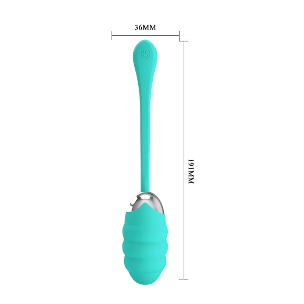 Вибриращо яйце с релефна повърхност - Franklin Turquoise - на супер цена в Passion.bg — 8