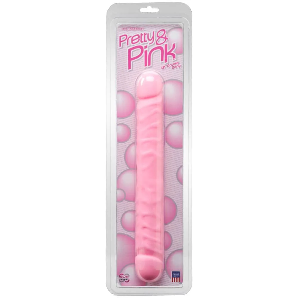 PRETTY & PINK 12"" DOUBLE DONG - на супер цена в Passion.bg — 2
