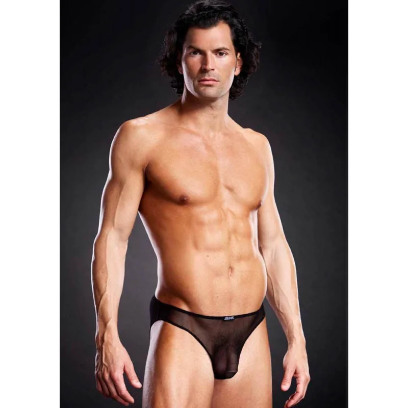 Полупрозрачни слипове в черен цвят - Bikini Brief S/M - на супер цена в Passion.bg — 2