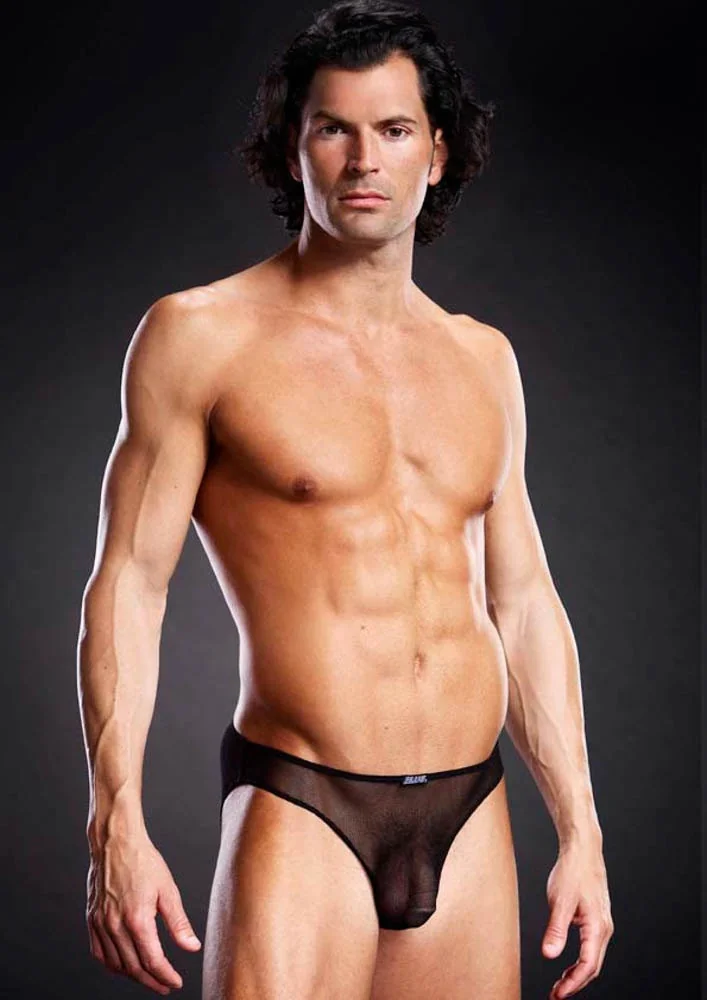 Полупрозрачни слипове в черен цвят - Bikini Brief S/M - на супер цена в Passion.bg — 5