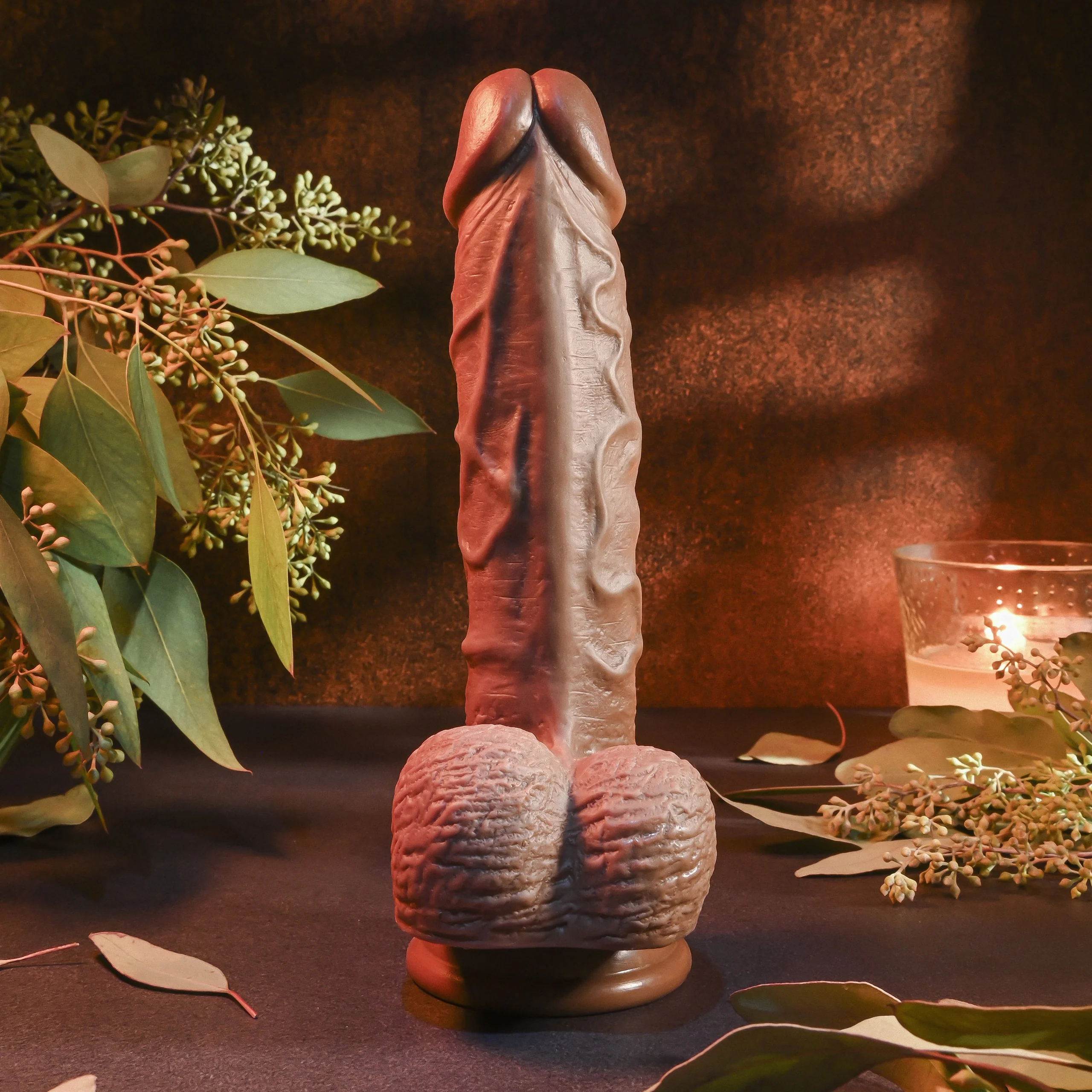 3см. - Realistic Dong Dark - на супер цена в Passion.bg — 2