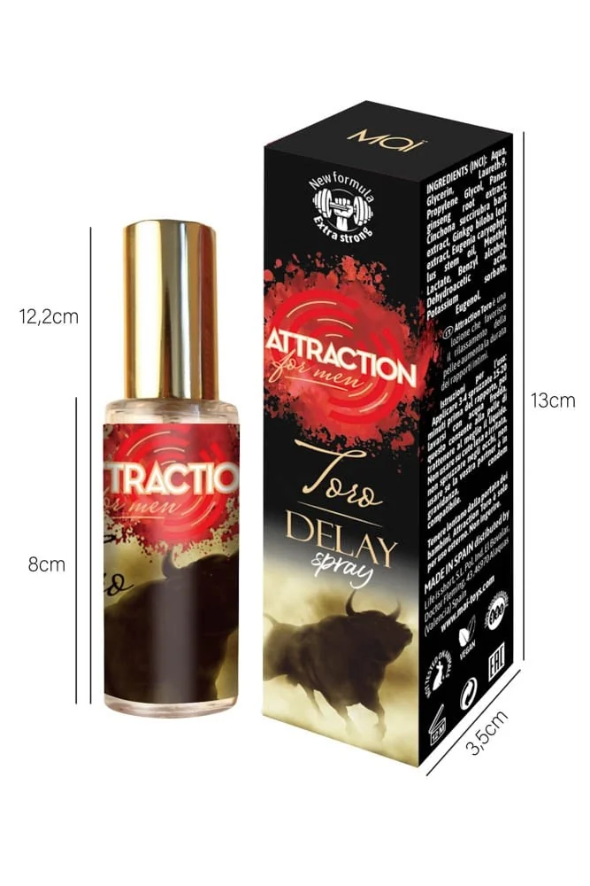 екстра силен - Spray Attraction Toro 30ml - на супер цена в Passion.bg — 4