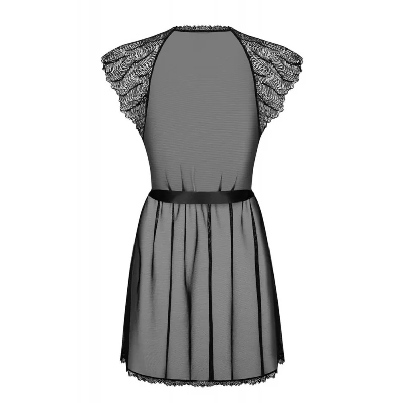 полупрозрачен - Romanesa Peignoir L/XL - на супер цена в Passion.bg — 4