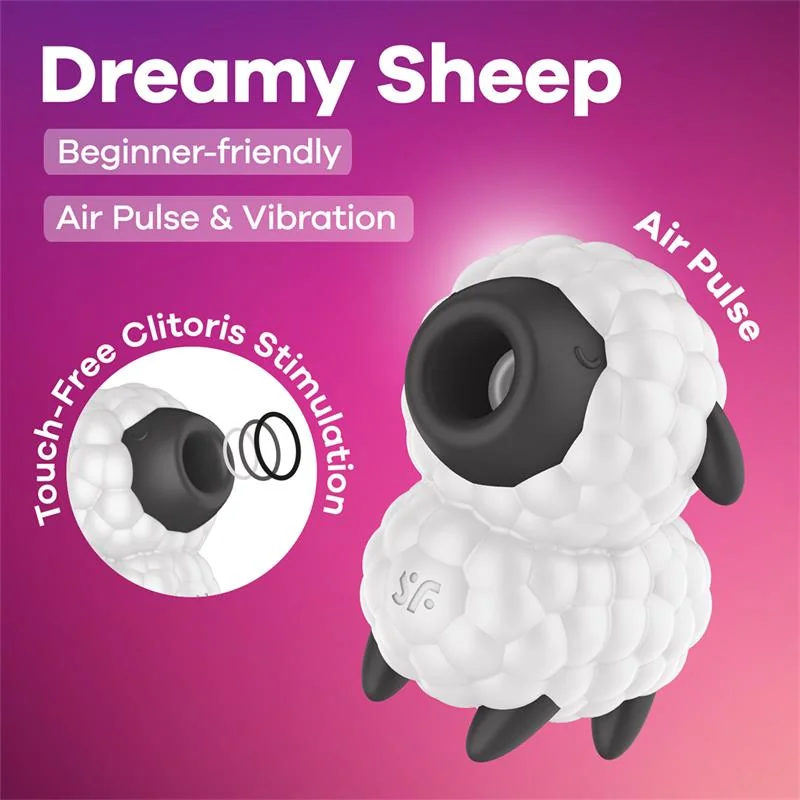 Клитор стимулатор с въздушни вълни и вибрации – Dreamy Sheep - на супер цена в Passion.bg — 7