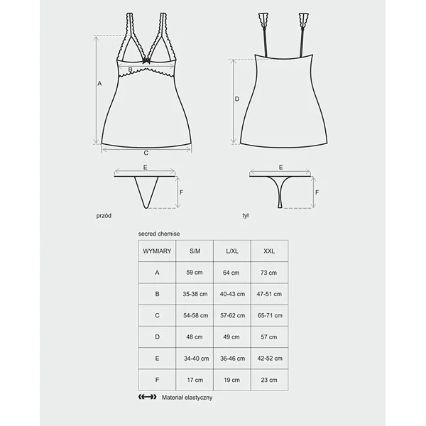 цветът на любовта - Secred chemise & thong S/M - на супер цена в Passion.bg — 4