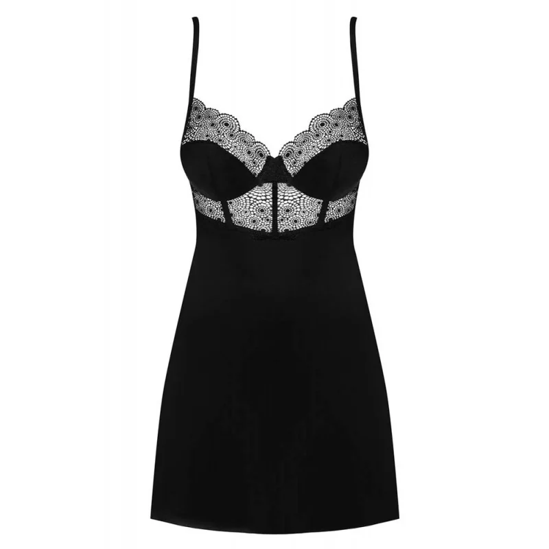 секси нощница и прашки - Sharlotte Chemise L/XL - на супер цена в Passion.bg — 3
