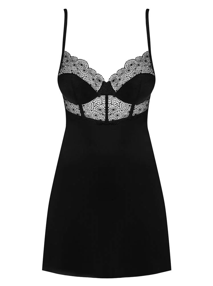 секси нощница и прашки - Sharlotte Chemise L/XL - на супер цена в Passion.bg — 5