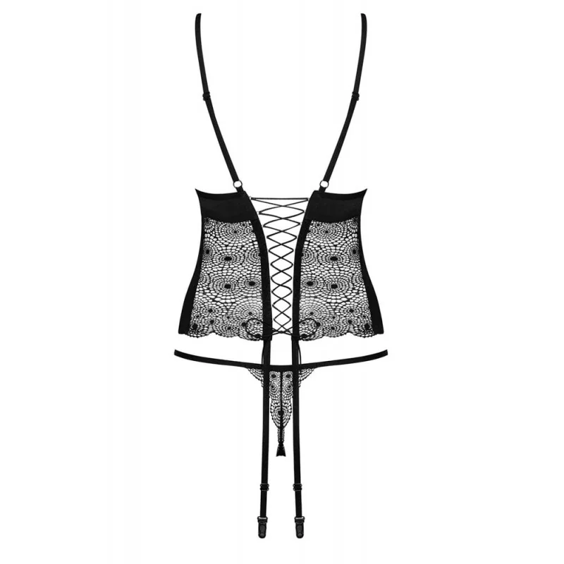 корсет и прашки - Sharlotte corset & thong S/M - на супер цена в Passion.bg — 4