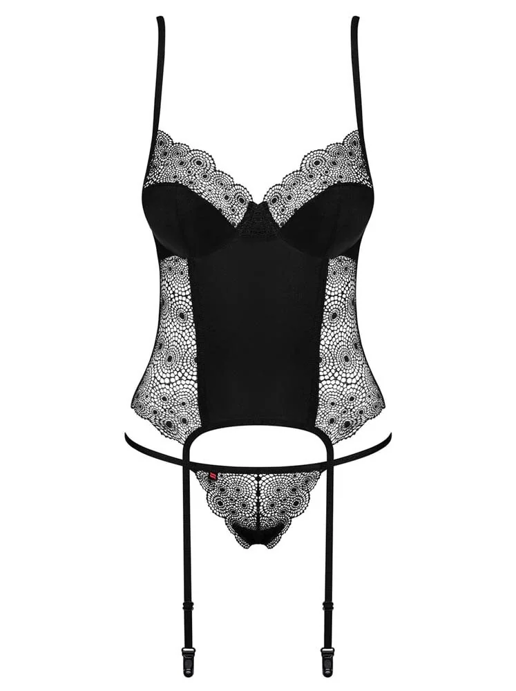корсет и прашки - Sharlotte corset & thong S/M - на супер цена в Passion.bg — 5
