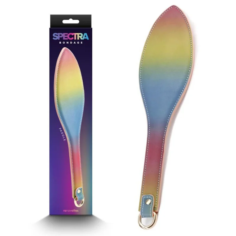 Многоцветна палка за BDSM игри - Spectra Paddle Rainbow на супер цена в Passion.bg