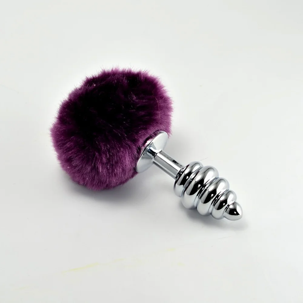 8см. - Pompon Spiral Plug Purple на супер цена в Passion.bg