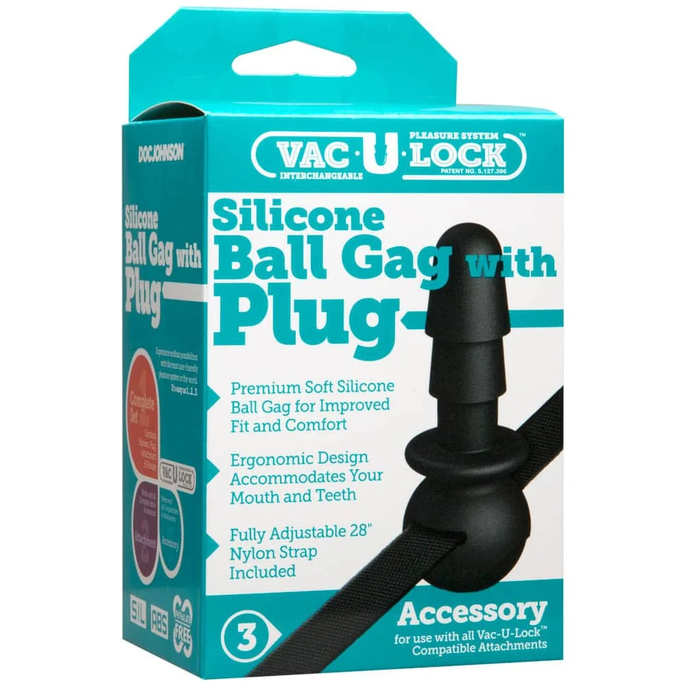 Vac-U-Lock - Black Ball Strap Plug на супер цена в Passion.bg