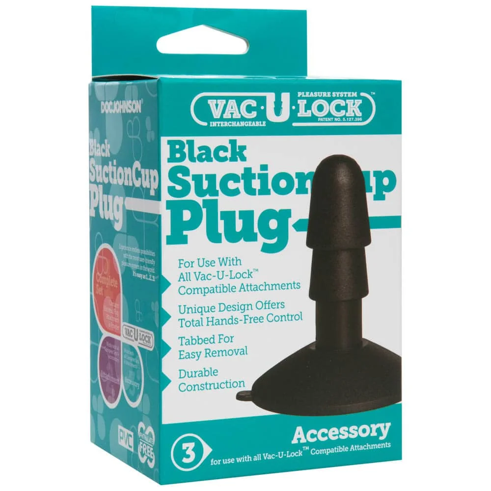 Vac-U-Lock - Black Suction Cup Plug - на супер цена в Passion.bg — 2