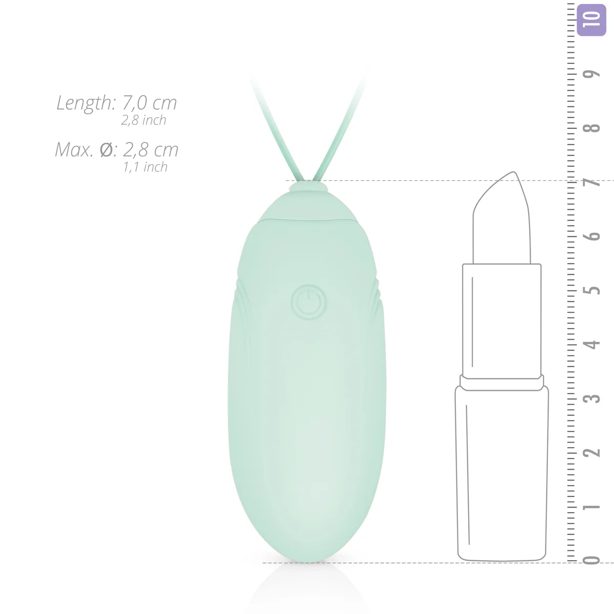 Вибро яйце от силикон с дистанционно - Luv Egg Green - на супер цена в Passion.bg — 11