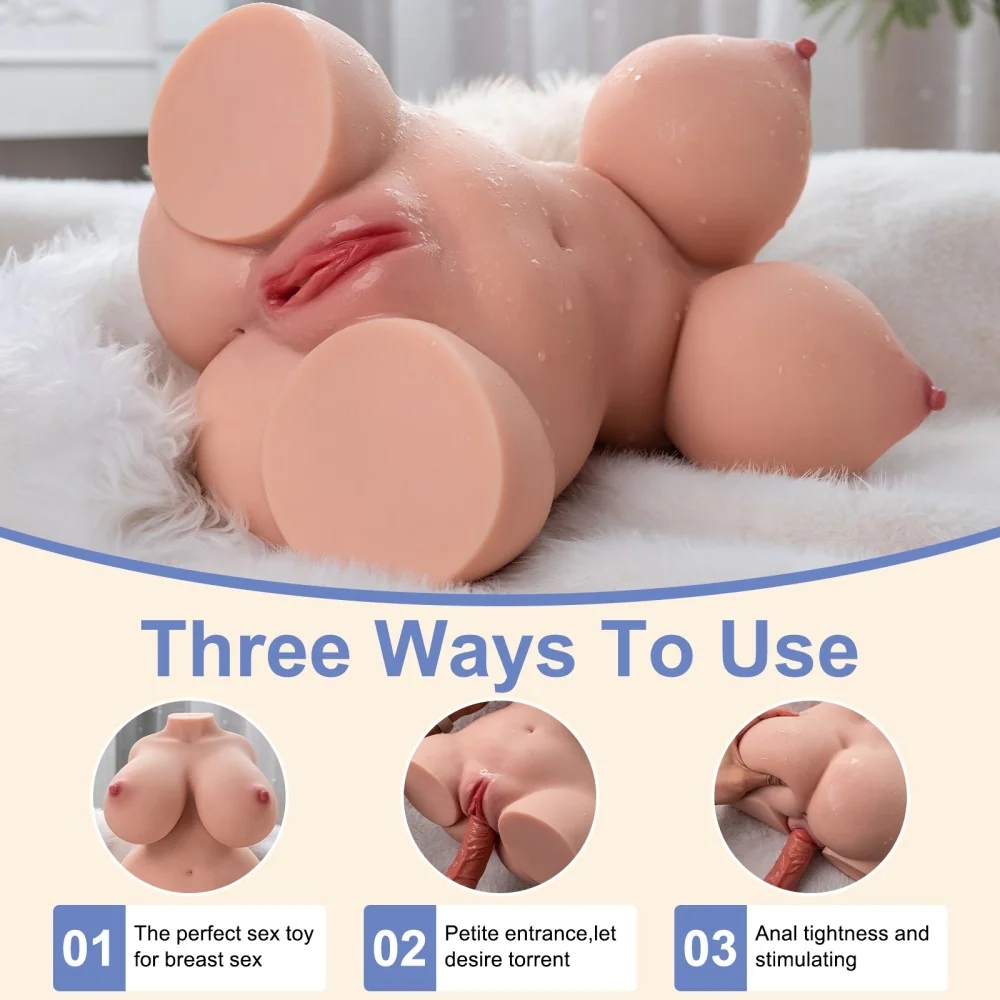 Реалистичен мастурбатор, торс с гърди, вагина и анус – Becky Masturbator - Image 9