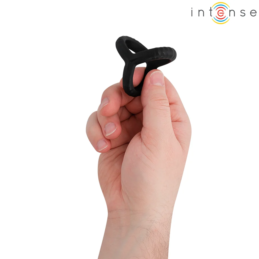 INTENSE - JOHN ADJUSTABLE TRIPLE PENIS RING MODEL 4 — 2