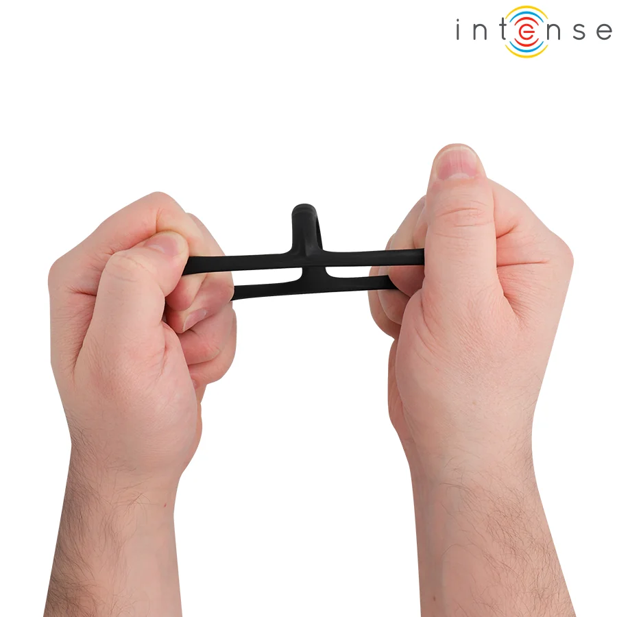 INTENSE - JOHN ADJUSTABLE TRIPLE PENIS RING MODEL 4 — 4