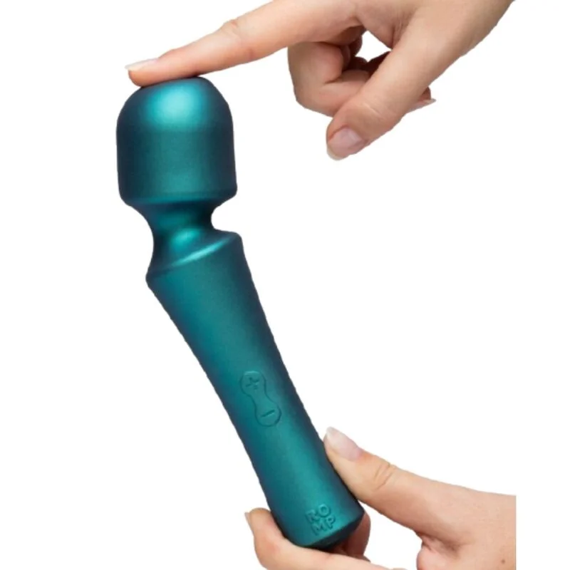 ROMP - PRESTO MINI WAND VIBRATOR FLEXIBLE HEAD GREEN — 4