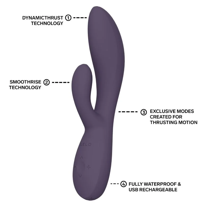 LELO - INA THRUST RABBIT THRUSTING VIBRATOR PURPLE — 6