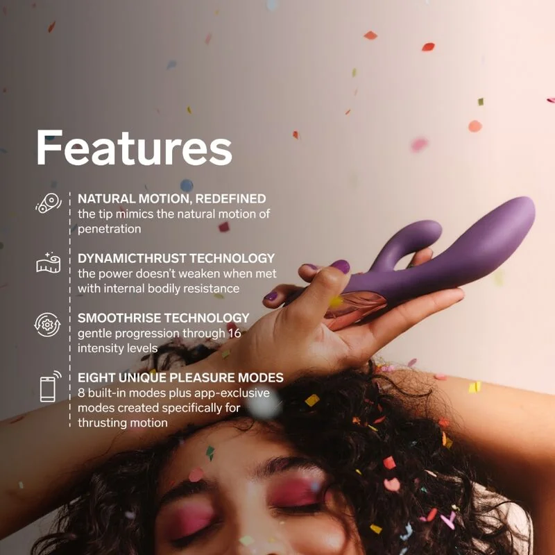 LELO - INA THRUST RABBIT THRUSTING VIBRATOR PURPLE — 8