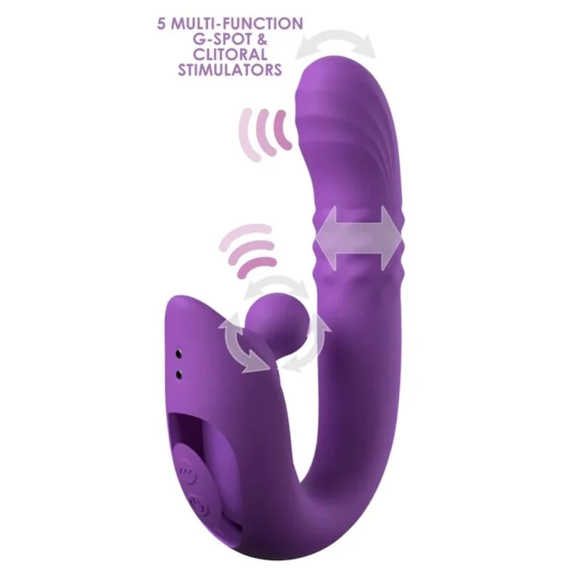 FANTASY FOR HER - HARMONI PRO PURPLE G-SPOT & CLITORAL RABBIT VIBRATOR — 2