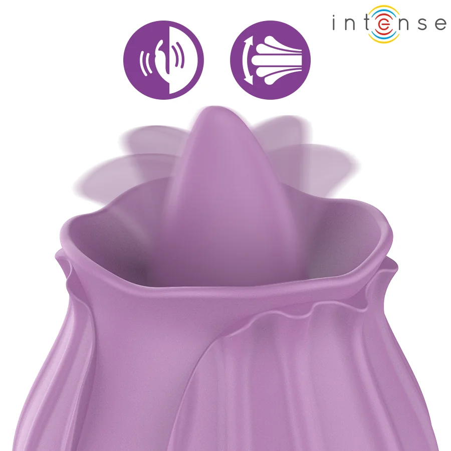 INTENSE - AZALEA FLOWER CLIT STIMULATING 10 VIBRATIONS PURPLE — 2
