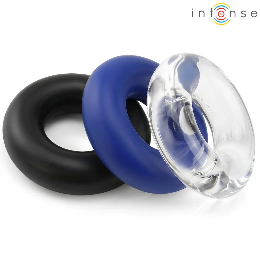 INTENSE - WICK SET OF 3 PENIS RINGS VARIOUS COLORS — 4
