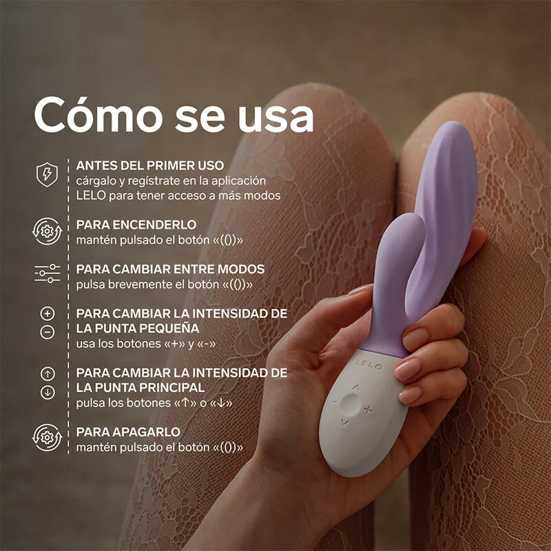 LELO - INA TWIST DOUBLE VIBRATOR RABBIT FOR G-SPOT AND CLITORIS LAVENDER — 8