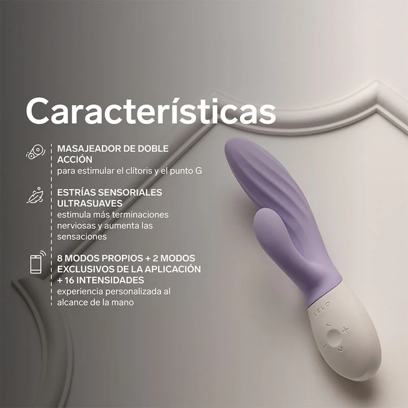 LELO - INA TWIST DOUBLE VIBRATOR RABBIT FOR G-SPOT AND CLITORIS LAVENDER — 10