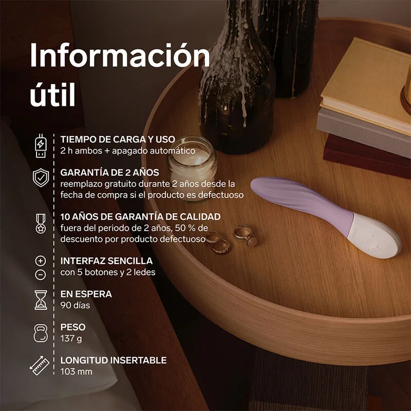 LELO - MONA TWIST RECHARGEABLE APP-CONTROLLED G-SPOT VIBRATOR LAVENDER — 8