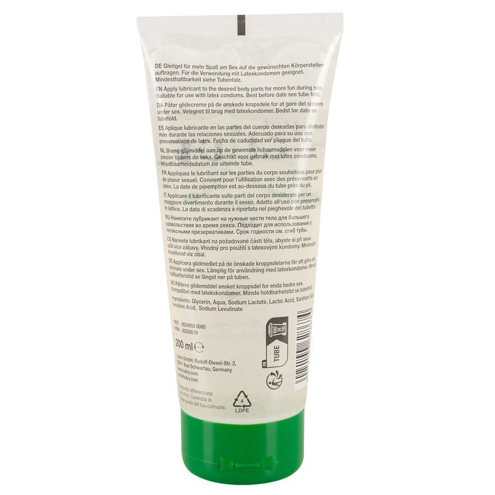 Био анален лубрикант на водна основа, веган - Just Glide Bio Anal 200ml - Image 3