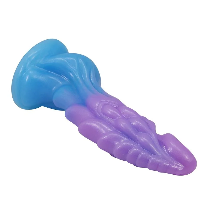 POWER MONSTERS - ATLANTEANS REALISTIC DILDO WITH SUCTION CUP 19 CM Ø 5 CM BLUE & PURPLE — 6