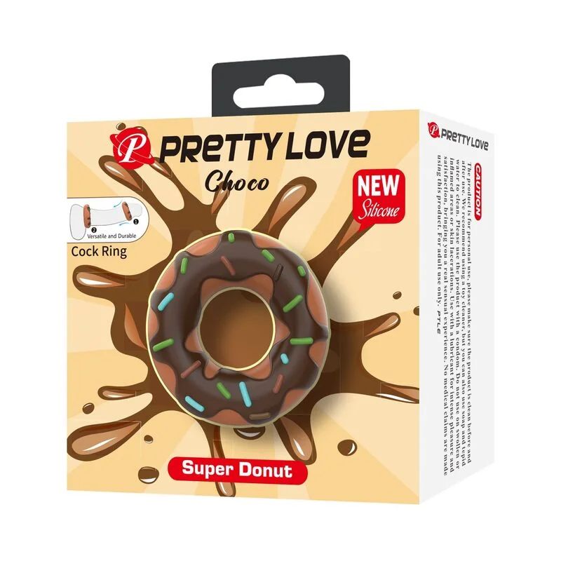 PRETTY LOVE - SUPER DONUT PENIS RING BROWN — 7