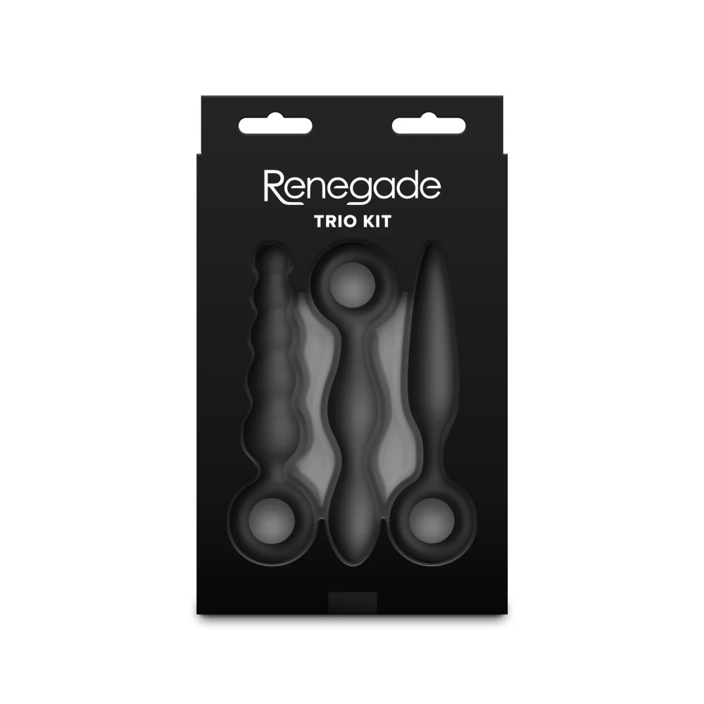 Комплект анални разширители, 3 форми и сигурни пръстени – Renegade Trio Kit - Image 5