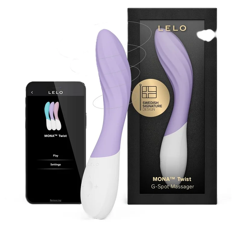 Премиум вибратор за G-точката, смарт приложение, 19,6см. - Lelo Mona Twist Lavender