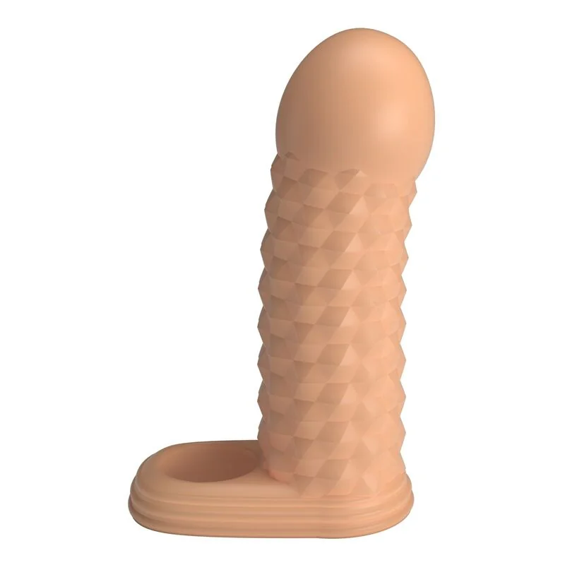 PRETTY LOVE - WOLFRAM PENIS EXTENSION SLEEVE 11.5 CM Ø 3.8 CM NATURAL — 2