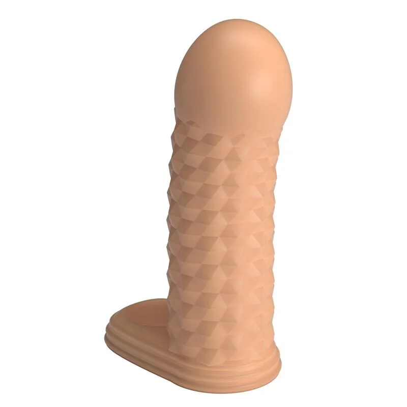 PRETTY LOVE - WOLFRAM PENIS EXTENSION SLEEVE 11.5 CM Ø 3.8 CM NATURAL — 3