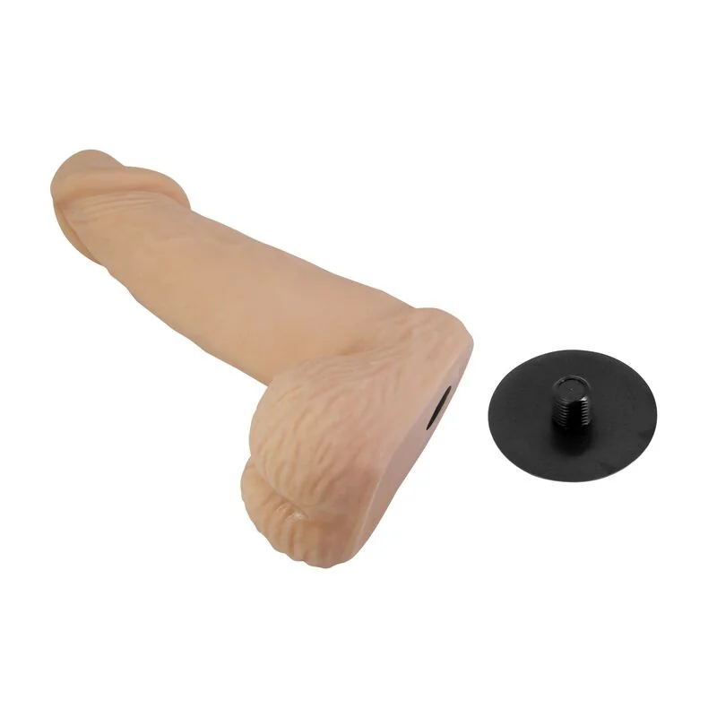 PRETTY LOVE - ZANE HARNESS WITH FLEXIBLE DILDO 17 CM Ø 4.3 CM NATURAL — 4