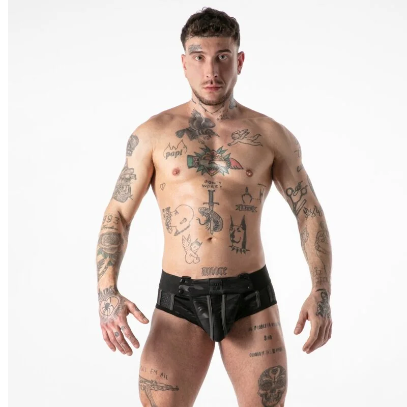 LOCKER GEAR - FULL MILITARY ACCESS JOCK BRIEF BLACK L